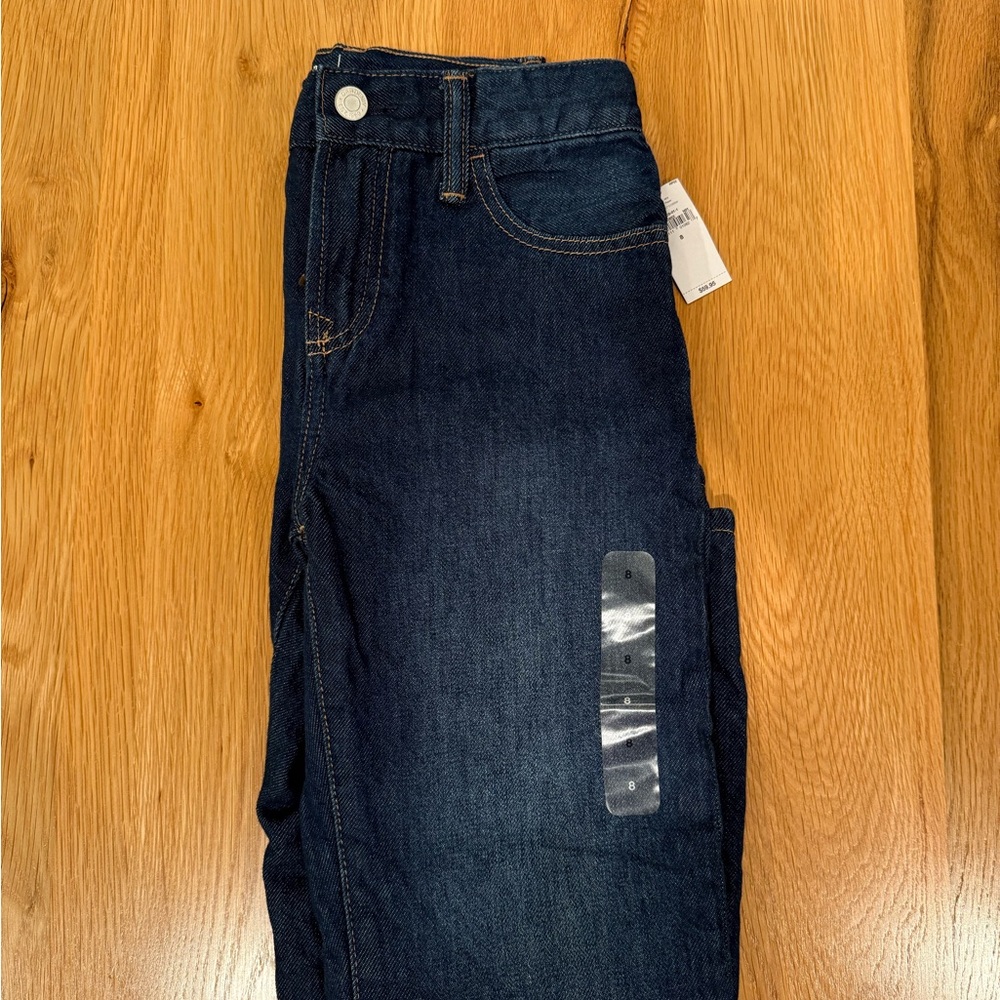 NWT Kids Dark Blue Jeans, Cozy Fleece Liner - Gap Kids